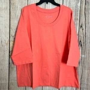 Sports Savvy essentials Coral women’s Plus tops 1X